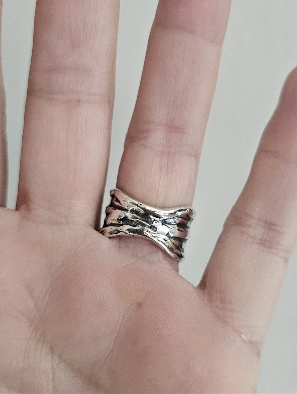 Silpada Retired Sterling Silver Aqua Blue Statement Ring Size 7 - Picture 7 of 7